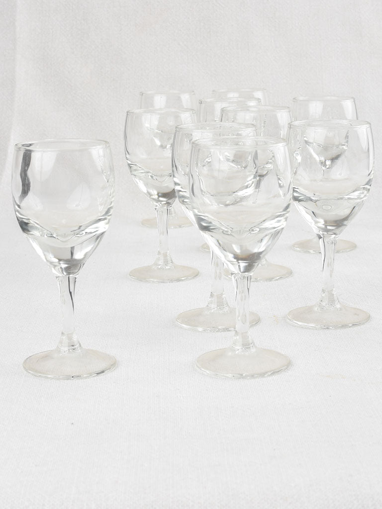 Set of 10 bistro digestif glasses 5"
