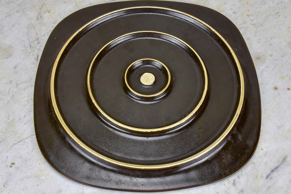 Vintage German soup service - dark brown