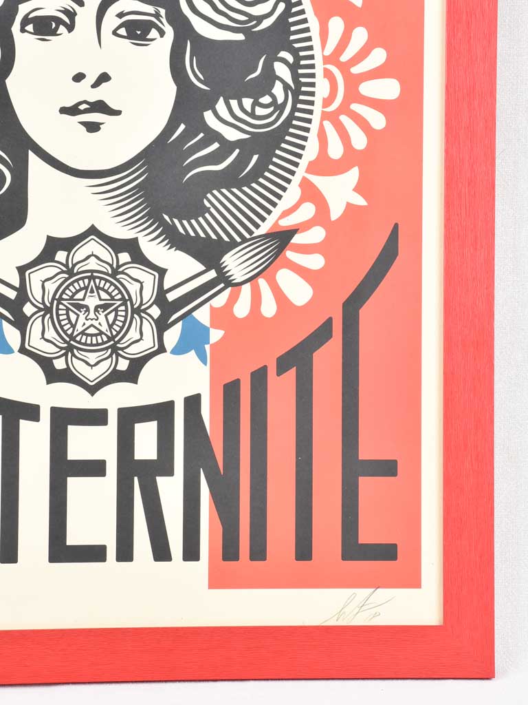 Liberté, égalité, fraternité poster (Frank Shepard Fairey) 39½ x 27¼"