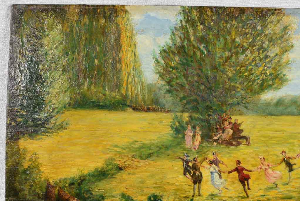 Weathered Monticelli Oil on Board