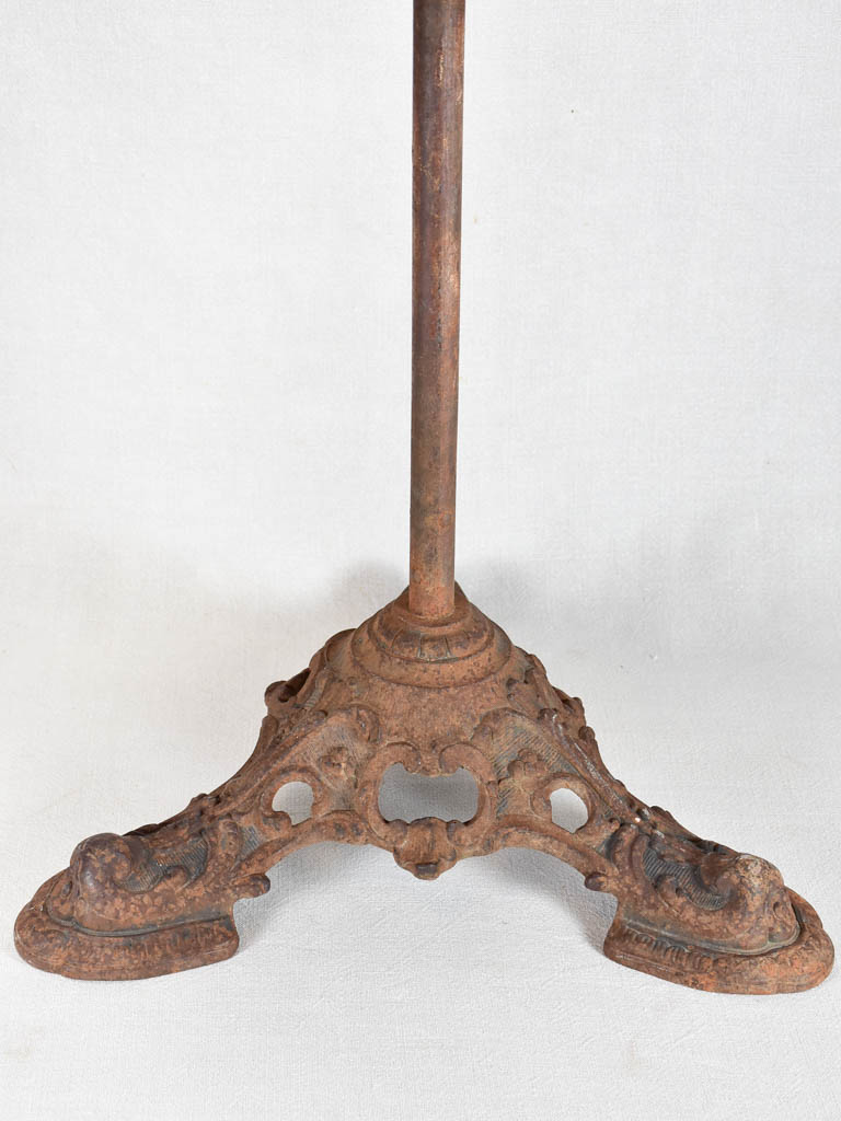 Early 20th century French bistro table with marble top