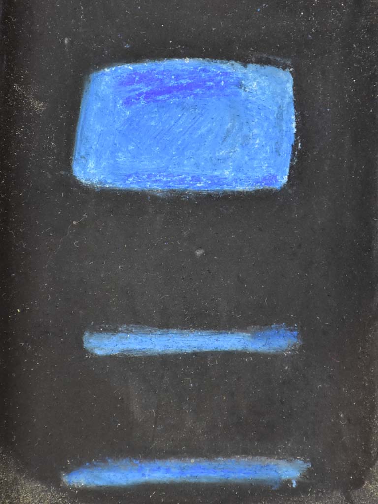 Two modern abstract paintings of chairs by Caroline Beauzon