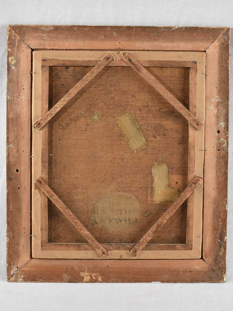 Renowned Meissonier's framed oil painting