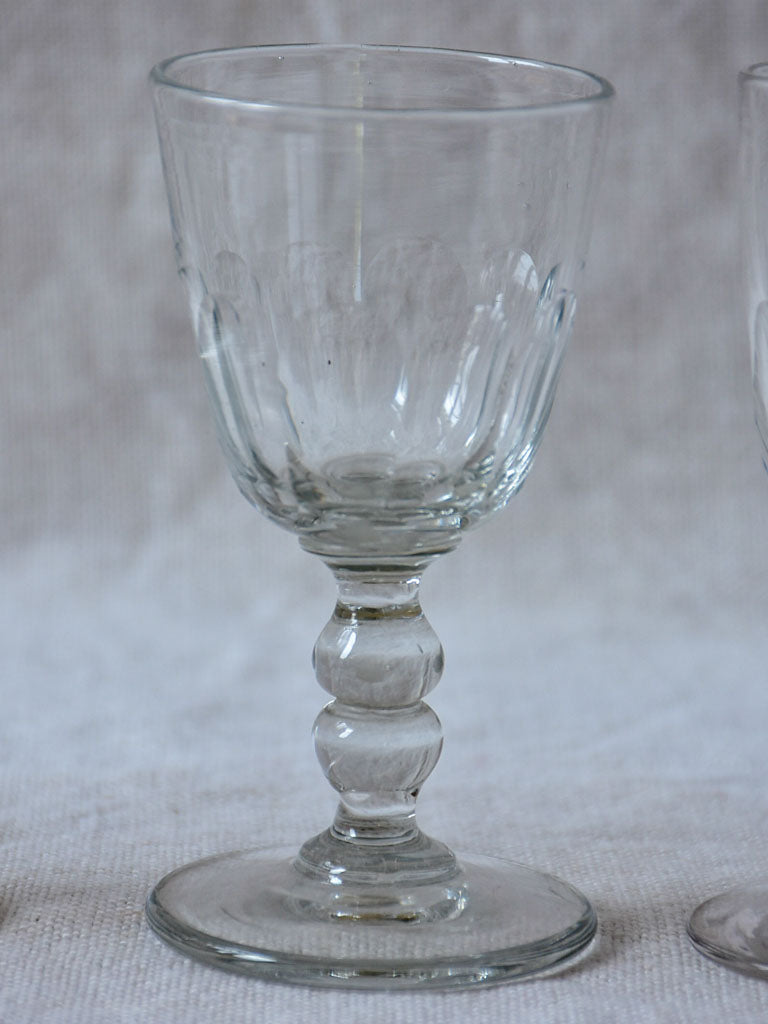 Six sherry / liquer glasses - 1900's