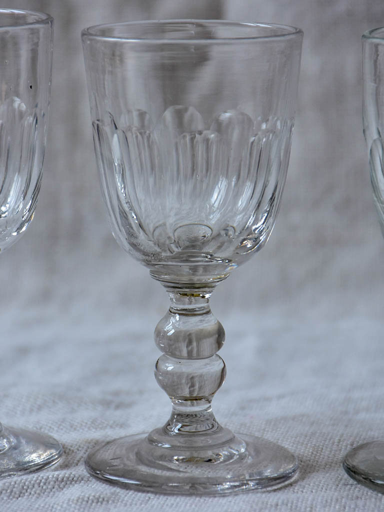 Six sherry / liquer glasses - 1900's