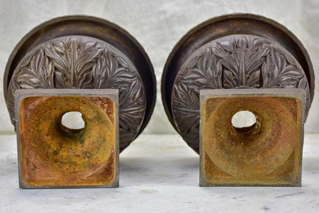 Pair of small antique French Medici urns