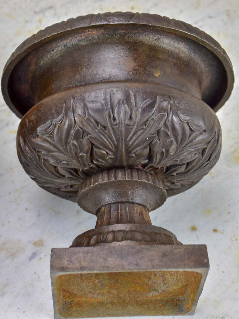 Pair of small antique French Medici urns