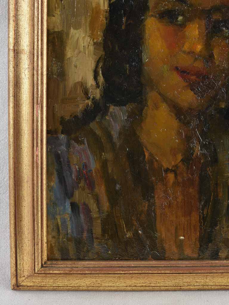 Modern female portrait signed Gaillard