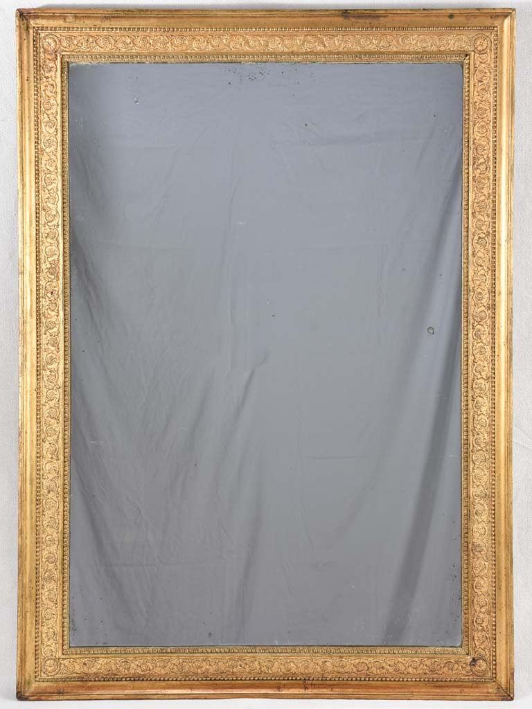 Rectangular mirror with gilded frame 44½"