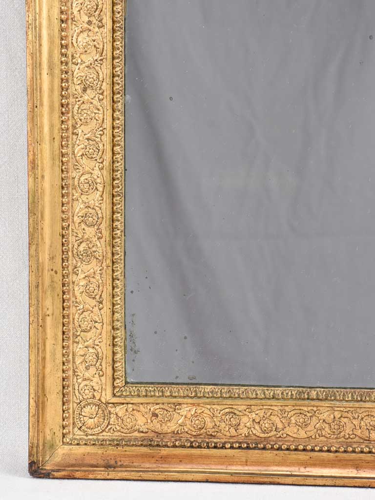 Rectangular mirror with gilded frame 44½"