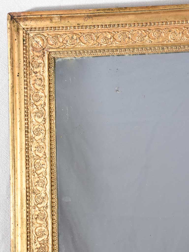 Rectangular mirror with gilded frame 44½"