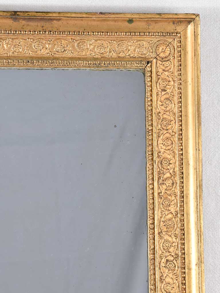 Rectangular mirror with gilded frame 44½"