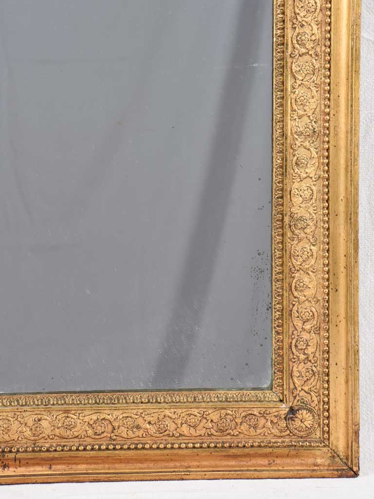 Rectangular mirror with gilded frame 44½"