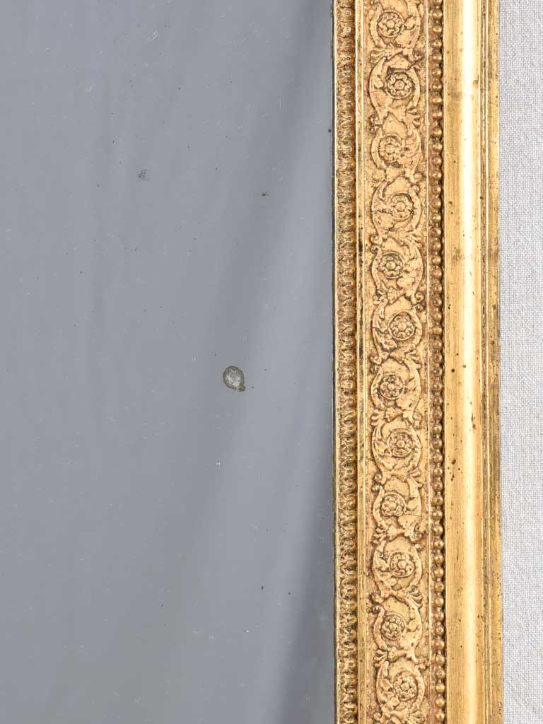 Rectangular mirror with gilded frame 44½"