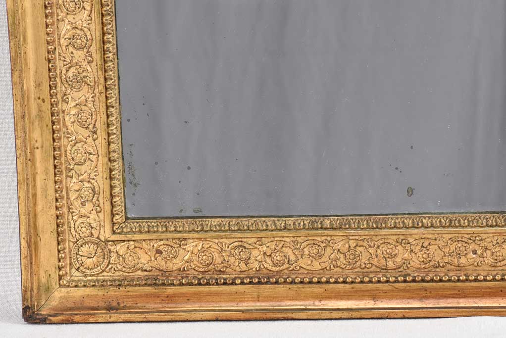 Rectangular mirror with gilded frame 44½"
