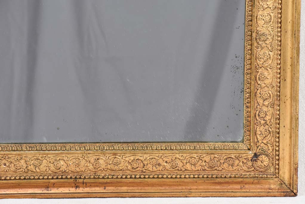 Rectangular mirror with gilded frame 44½"