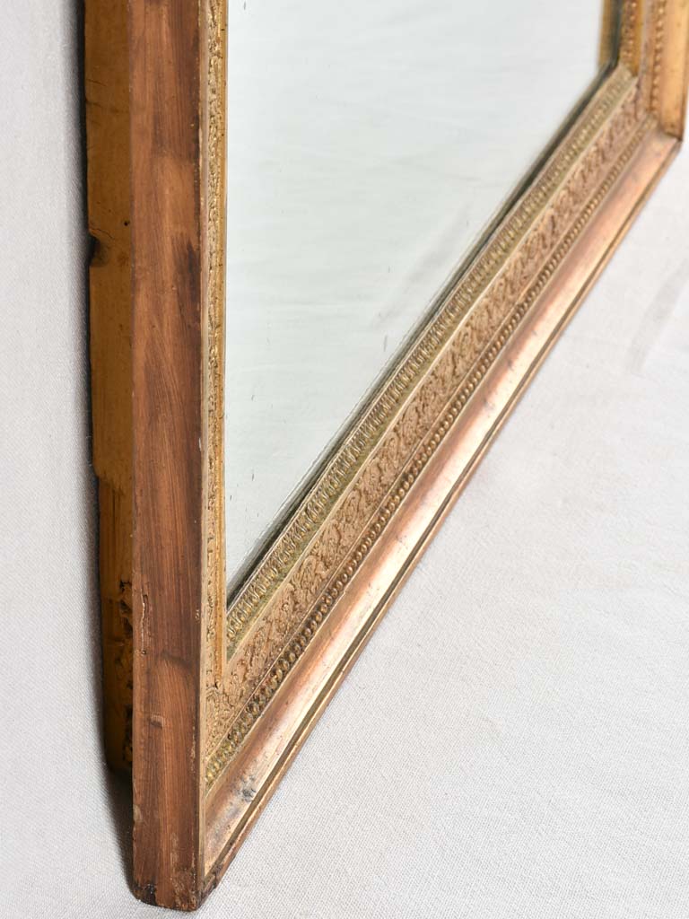 Rectangular mirror with gilded frame 44½"