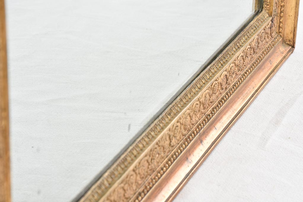 Rectangular mirror with gilded frame 44½"