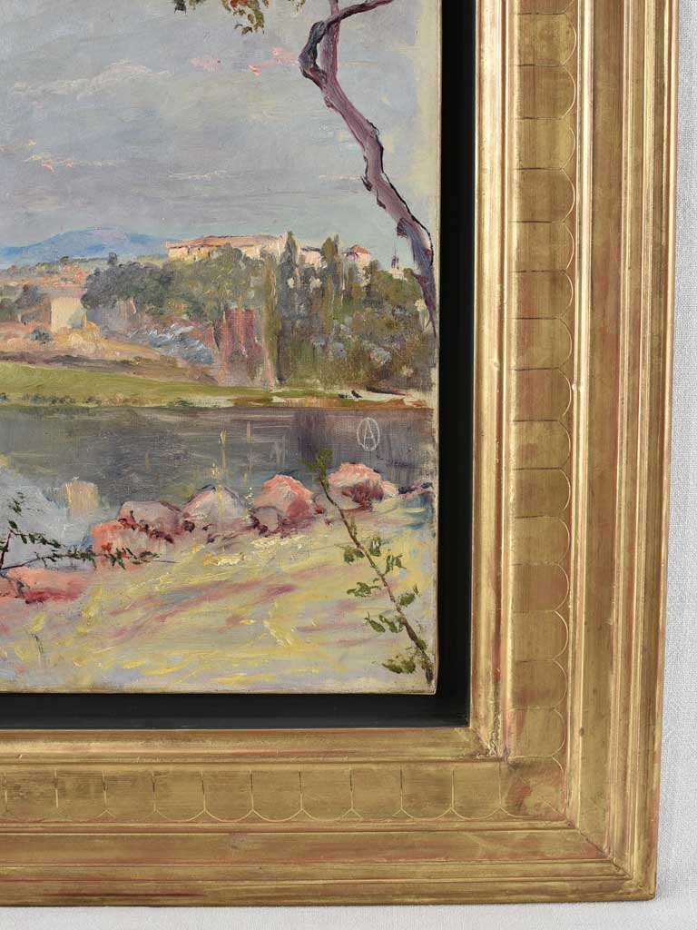 Antique village landscape Alfred Ost (1884 - 1945) - 32¼" x 25½"