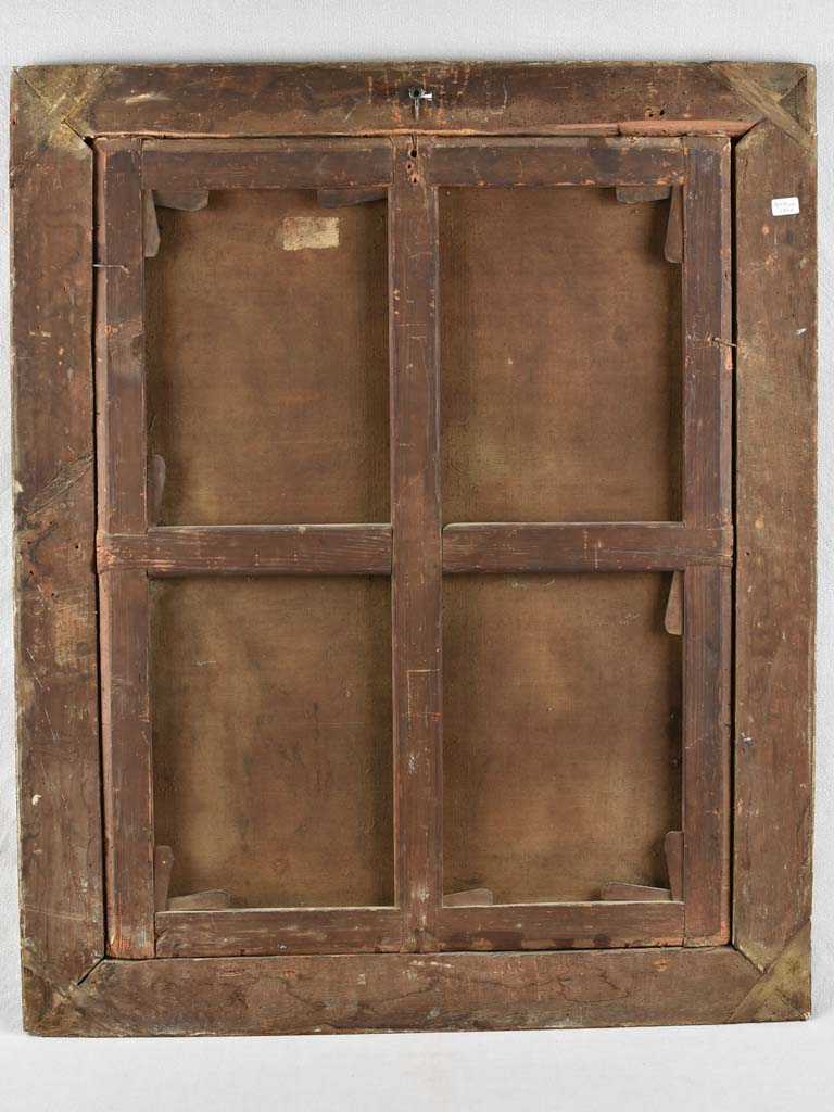 Aged art piece of androgynous lady