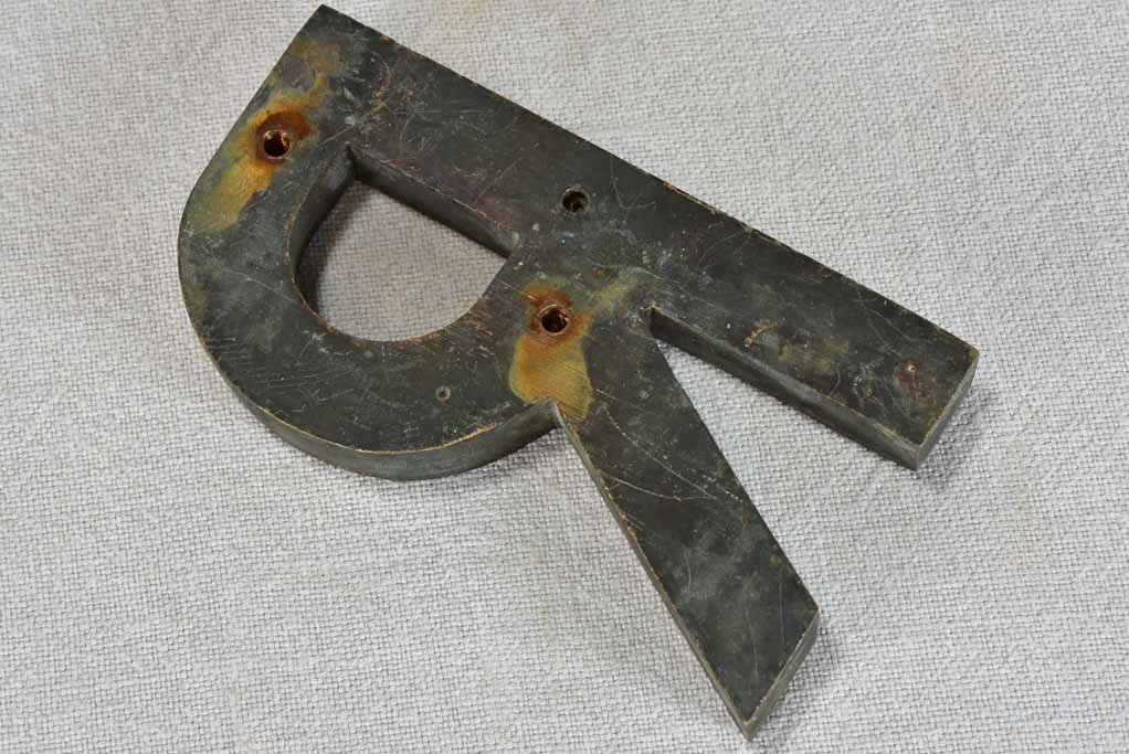 Collection of mid century Bronze letters DELIRANT 5½"