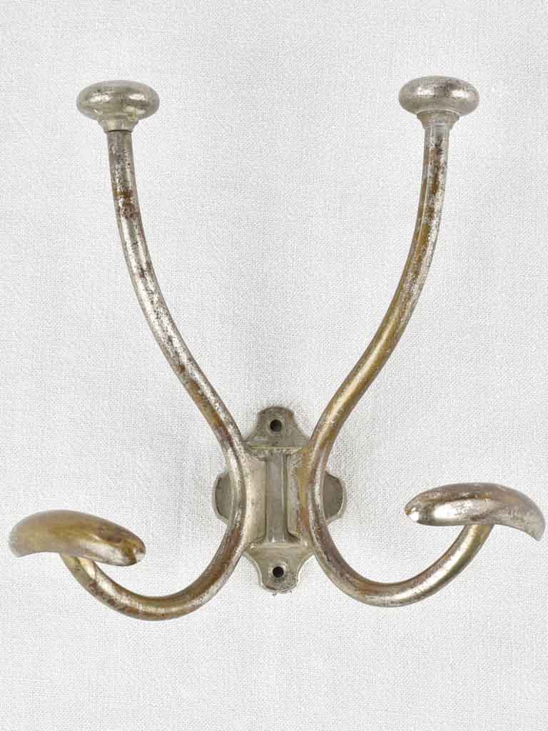 Vintage French hanger with four hooks coat rack 9¾
