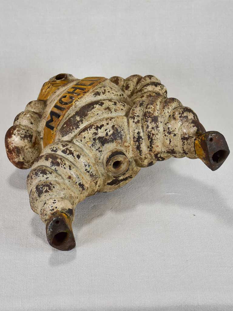 Large 1920's cast iron Michelin man from an air compressor - Bibendum 14¼"