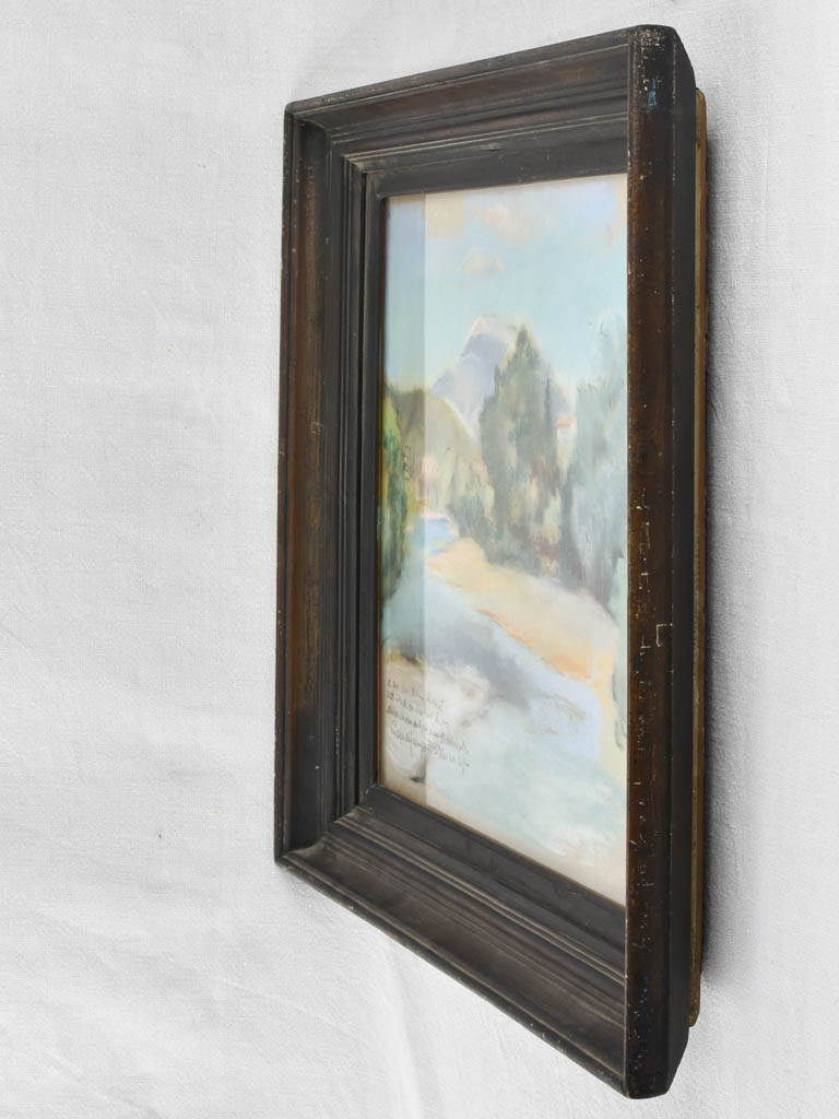 Pastel drawing of Mont Ventoux