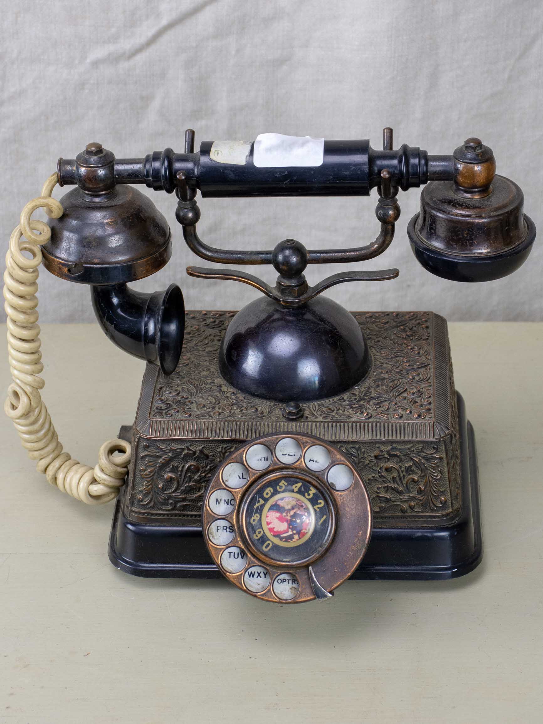 Antique Bakelite rotary telephone