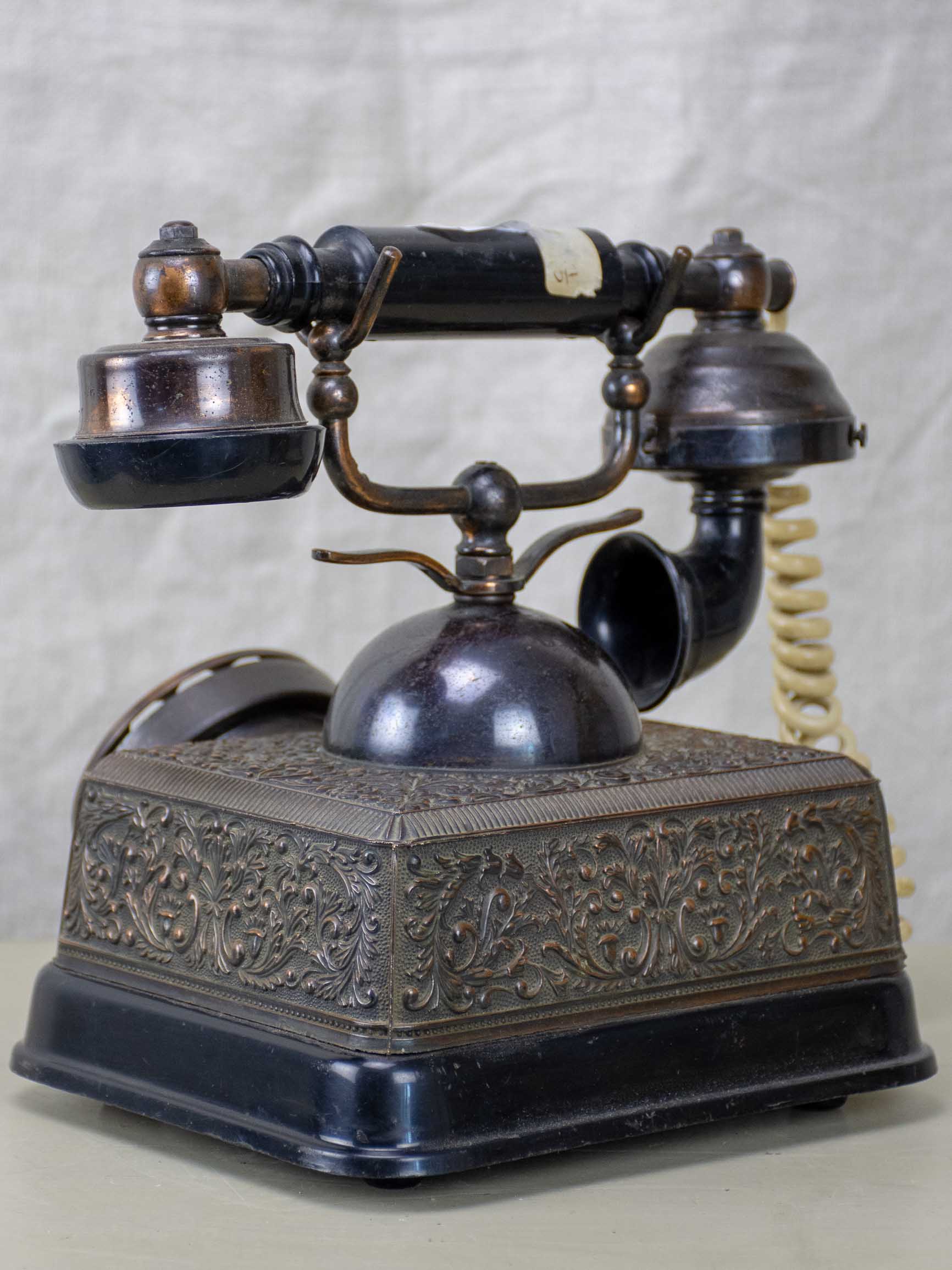 Antique Bakelite rotary telephone
