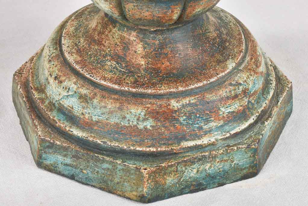 Pair of exquisite Napoleon III cast iron planters with swans and garlands 28"