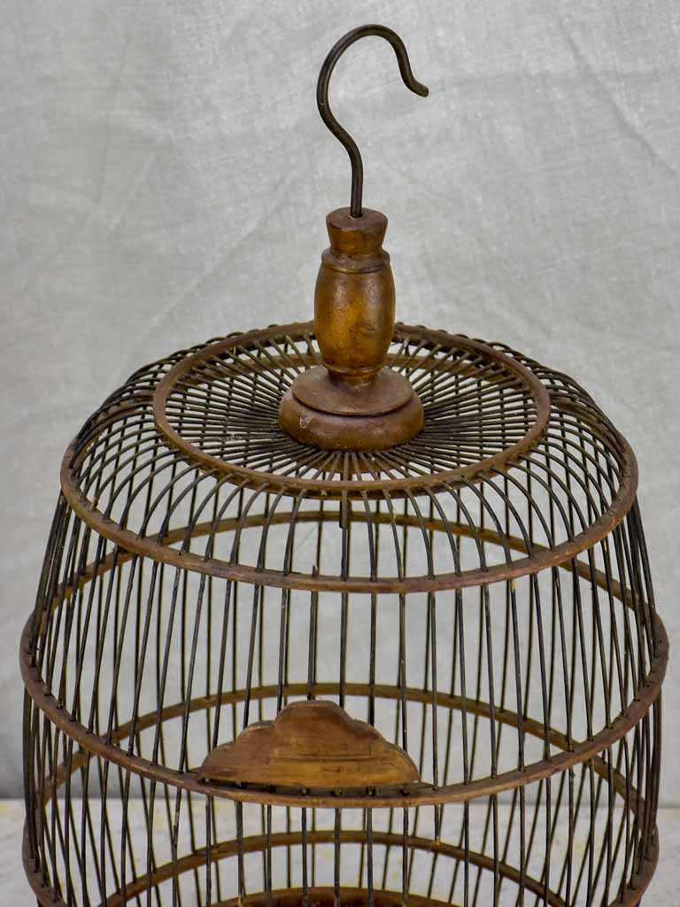 Antique round birdcage