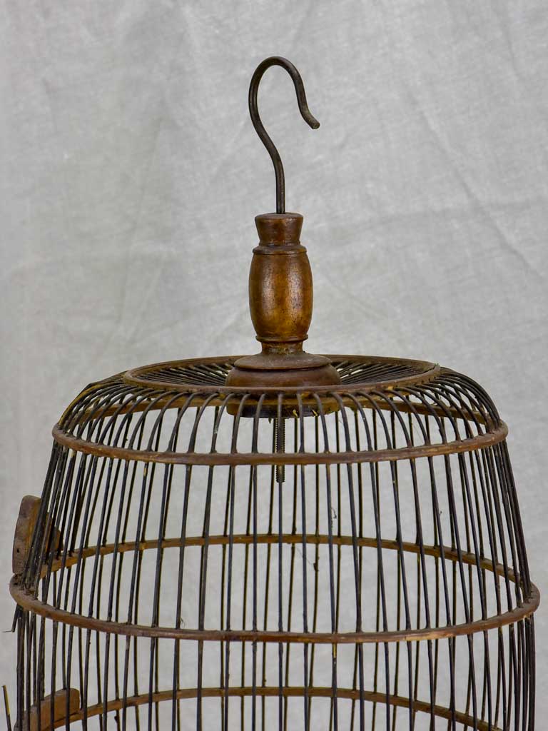 Antique round birdcage