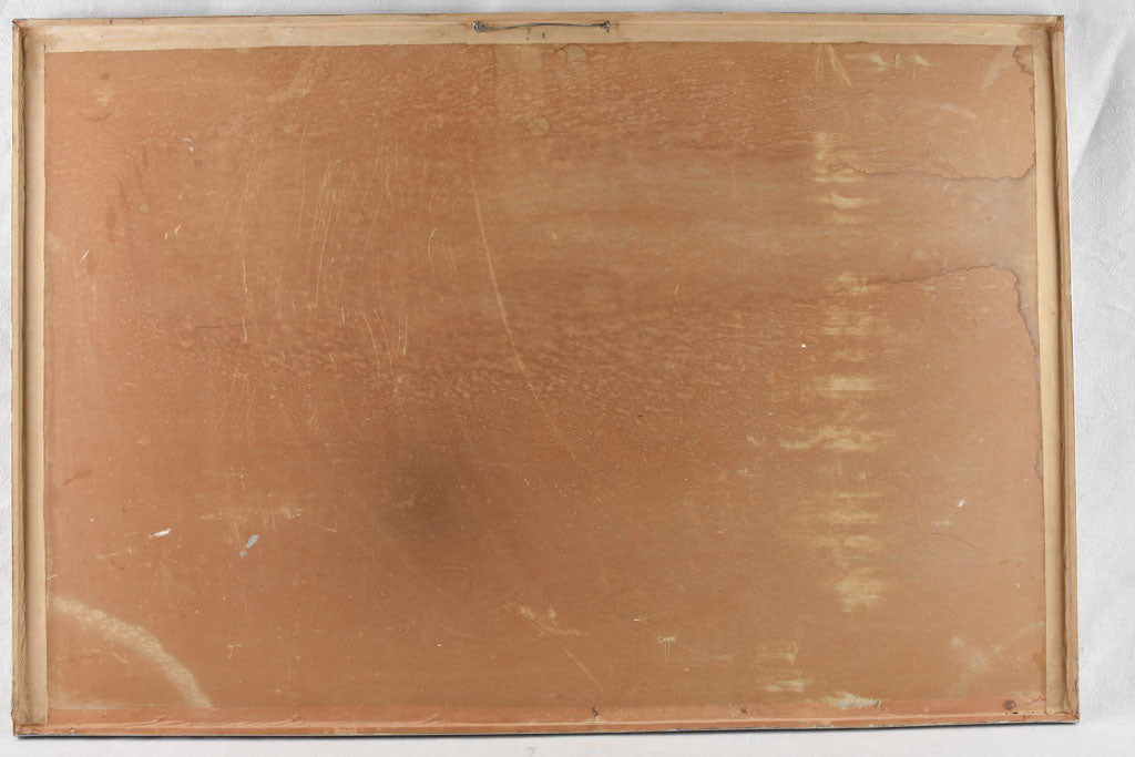 Intricate Modern Painting Framed Behind Glass