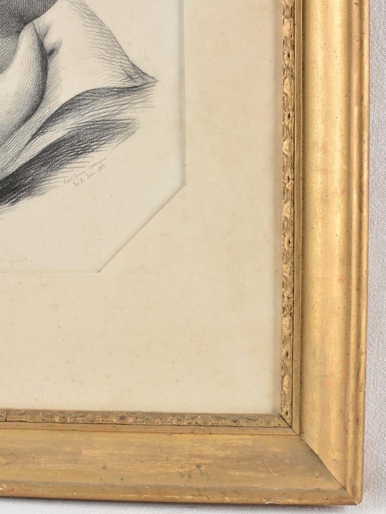 Large portrait of a man wearing a hat, Henry Cassagne 35½" x 28¾"