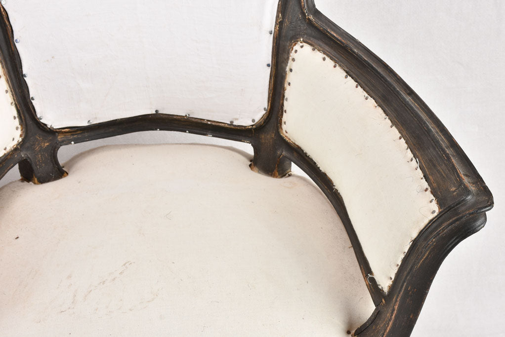Pair of rustic Italian Louis XV style armchairs
