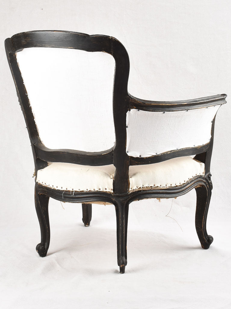 Pair of rustic Italian Louis XV style armchairs