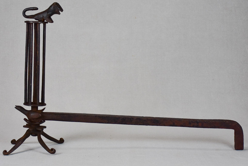 Pair of mid century andirons / fire dogs 21¼"