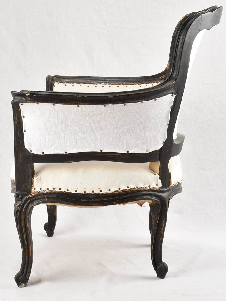Pair of rustic Italian Louis XV style armchairs