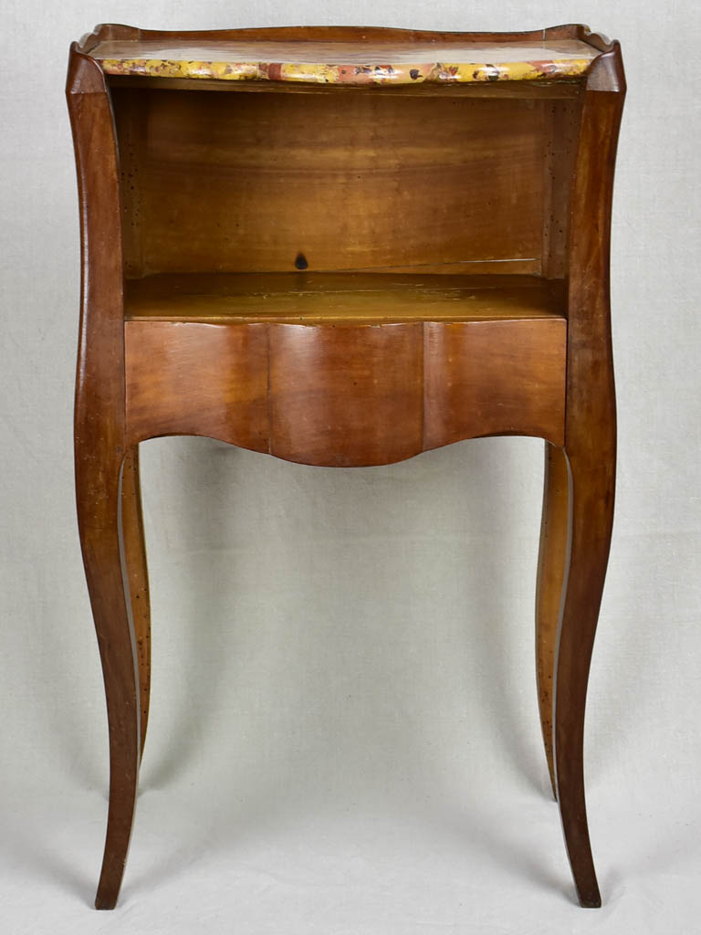 Antique Nightstand with Open Shelf Feature
