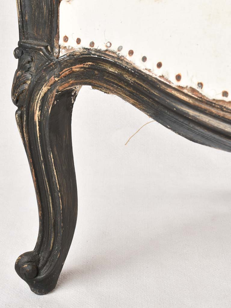 Pair of rustic Italian Louis XV style armchairs