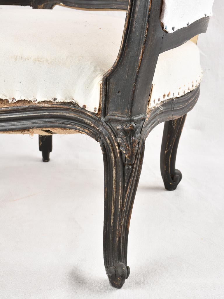 Pair of rustic Italian Louis XV style armchairs