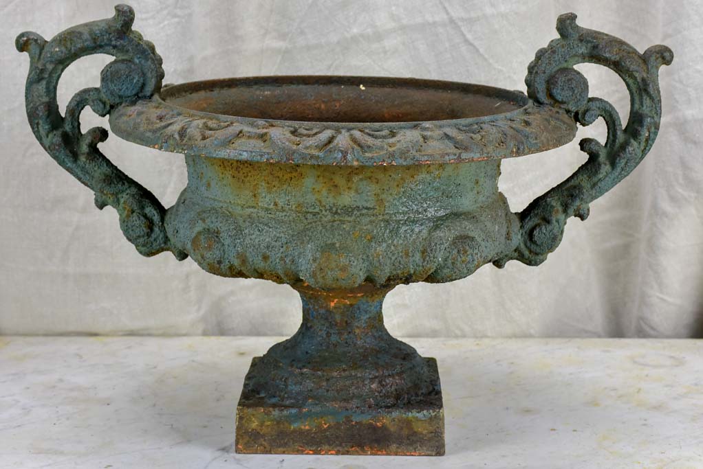 Pair of late 19th Century French Medici urns with large decorative handles