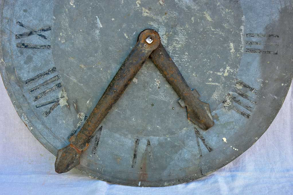 Large antique French clock face 35½"