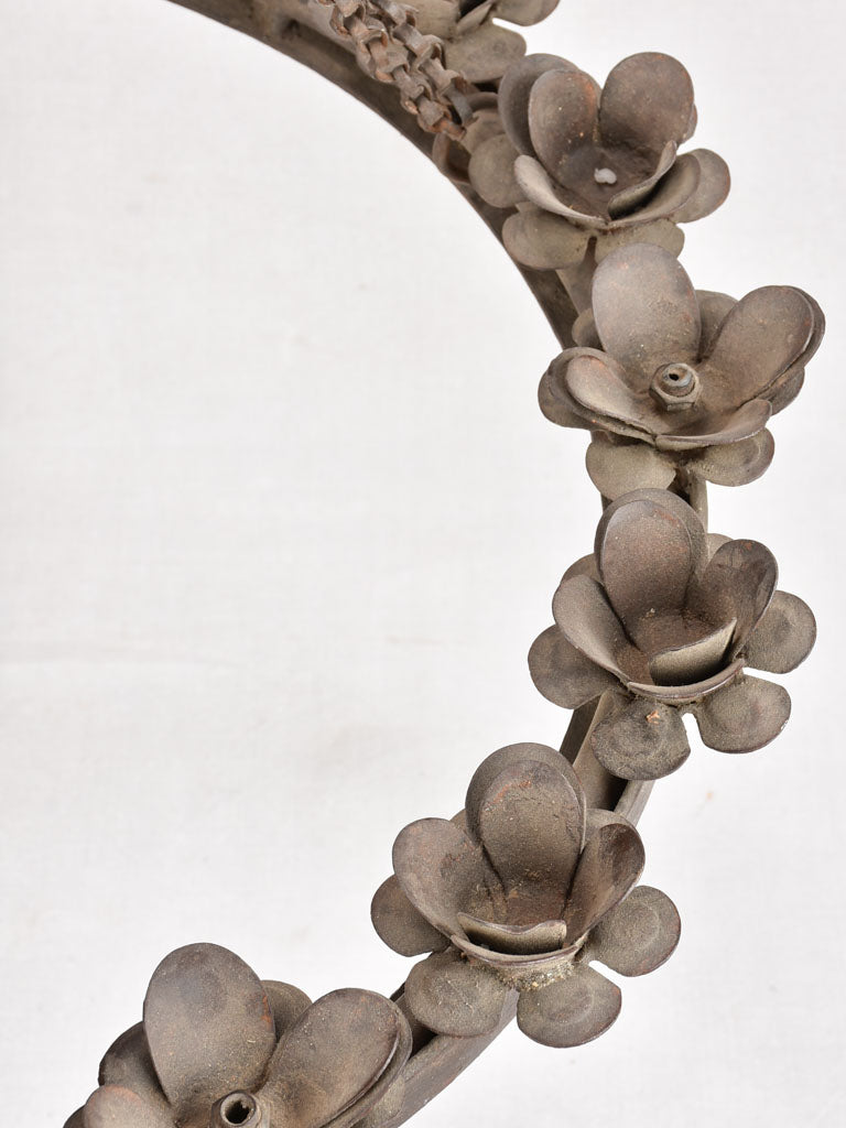 RESERVED AO Antique chandelier from a church 23¾"
