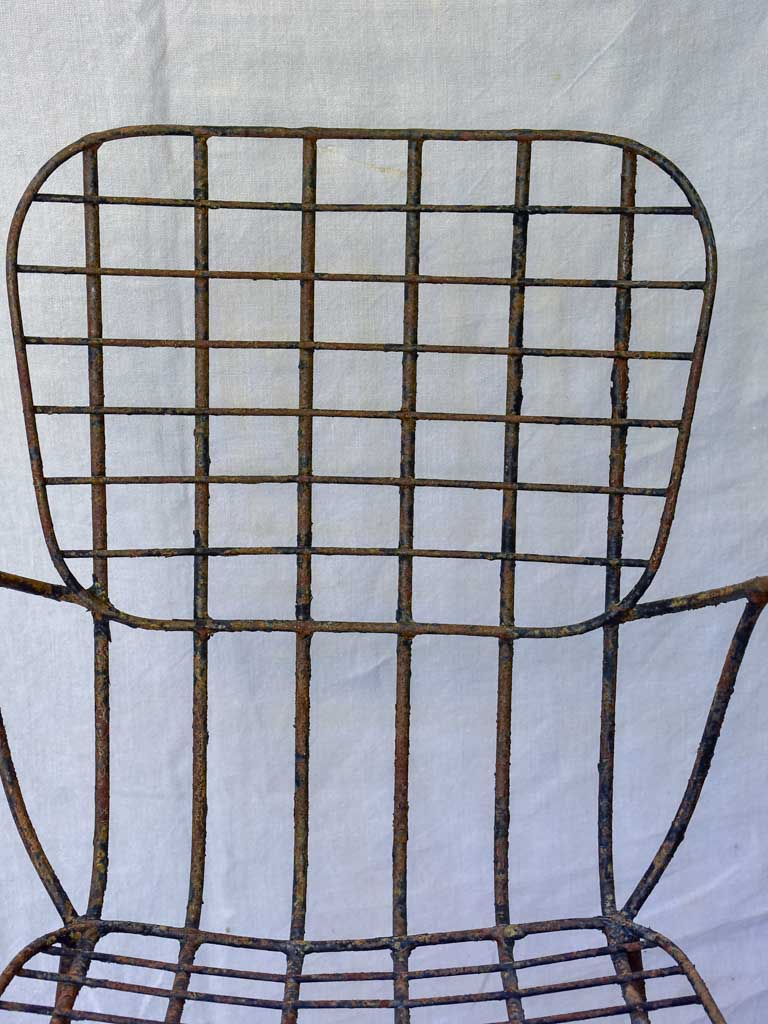 Pair of 1950's garden armchairs - Bertoia style