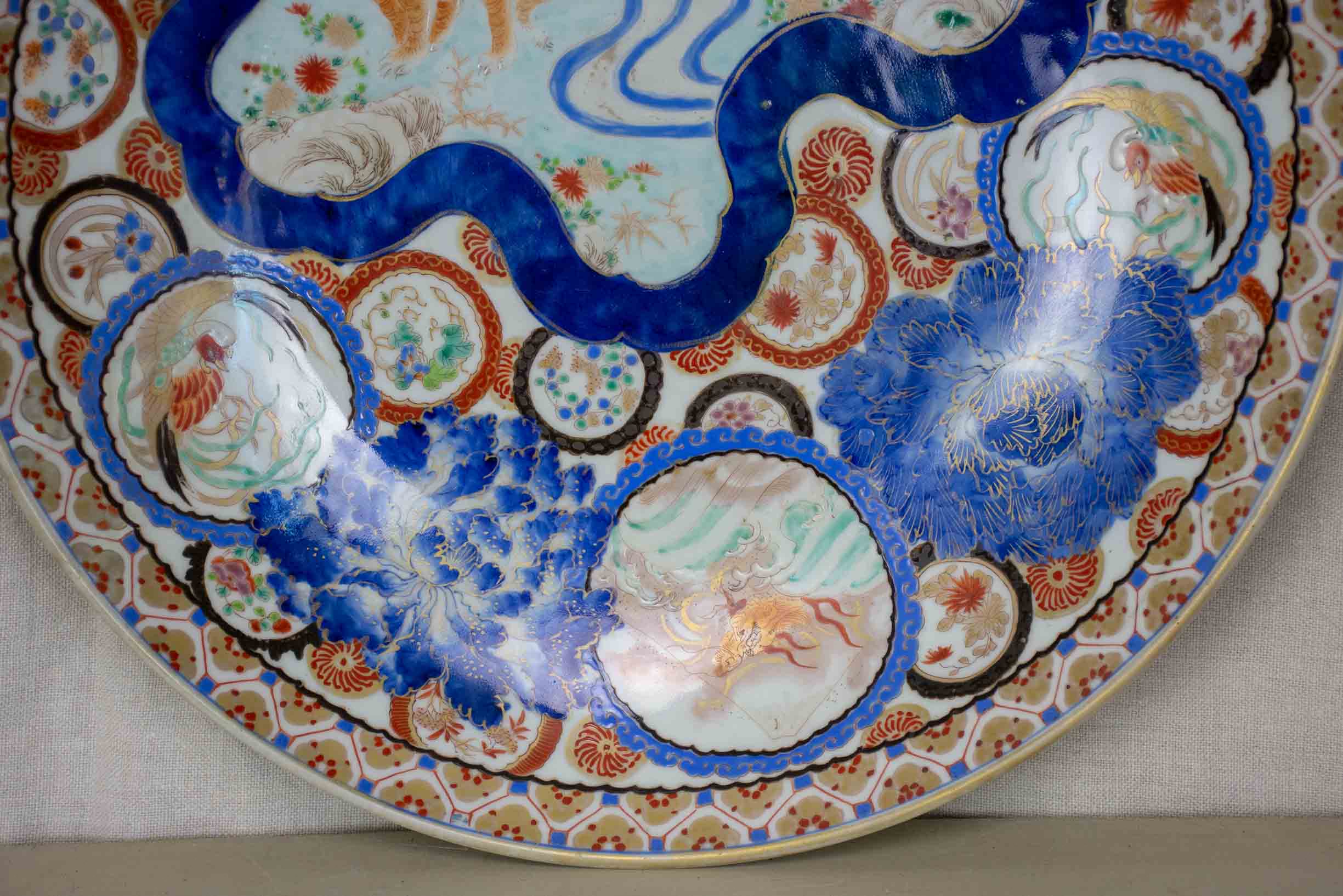 Beautiful antique Japanese fruit bowl