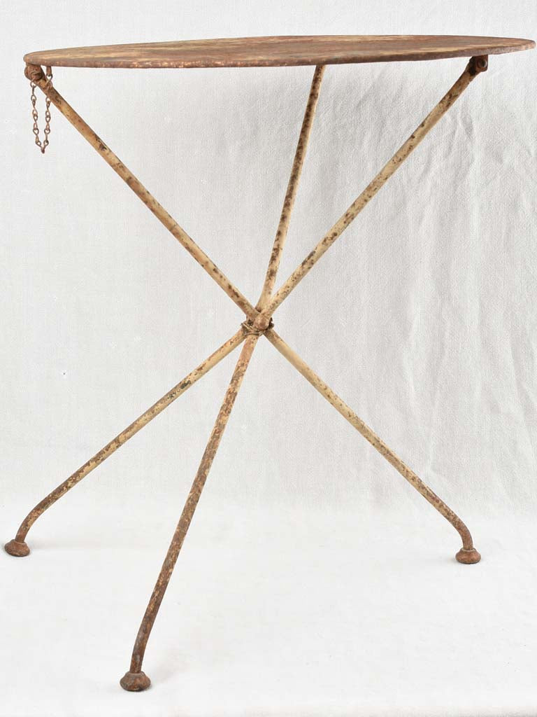 Vintage weathered folding garden table