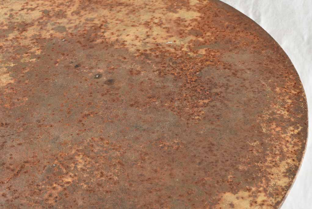 Old-world French ironwork garden table