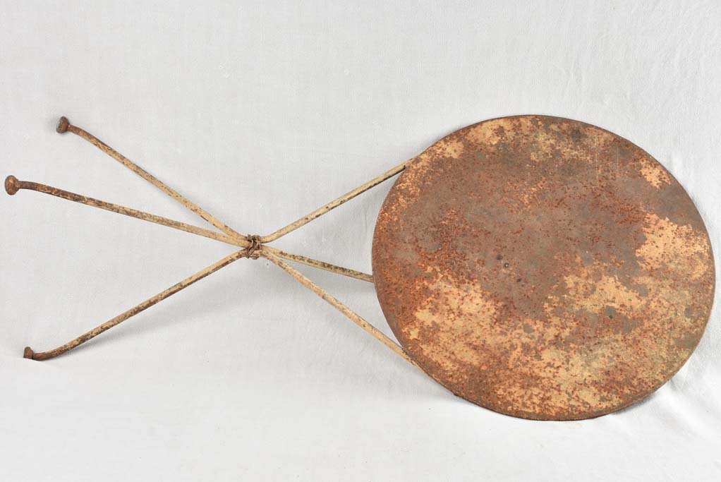 Traditional patinated French terrace table